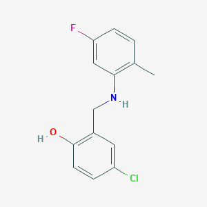 4-Chloro-2-(((5-fluoro-2-methylphenyl)amino)methyl)phenol