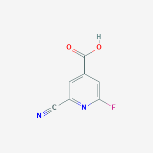 2-Cyano-6-fluoroisonicotinic acid