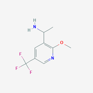 1-(2-Methoxy-5-trifluoromethyl-pyridin-3-YL)-ethylamine