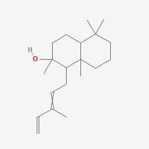 2,5,5,8a-tetramethyl-1-(3-methylpenta-2,4-dienyl)-3,4,4a,6,7,8-hexahydro-1H-naphthalen-2-ol