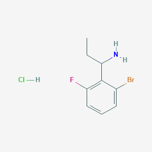 (S)-1-(2-Bromo-6-fluorophenyl)propan-1-amine hcl