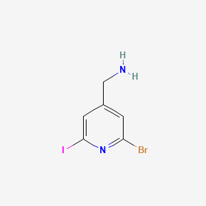 (2-Bromo-6-iodopyridin-4-YL)methylamine