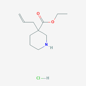 molecular formula C11H20ClNO2 B1486057 Ethyl 3-allyl-3-piperidinecarboxylate hydrochloride CAS No. 176523-98-1