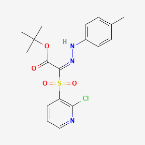 tert-butyl (2E)-[(2-chloropyridin-3-yl)sulfonyl][(4-methylphenyl)hydrazono]acetate