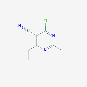 4-Chloro-6-ethyl-2-methylpyrimidine-5-carbonitrile