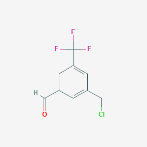 3-(Chloromethyl)-5-(trifluoromethyl)benzaldehyde