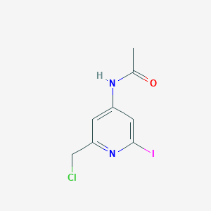 N-(2-(Chloromethyl)-6-iodopyridin-4-yl)acetamide