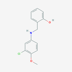 2-(((3-Chloro-4-methoxyphenyl)amino)methyl)phenol