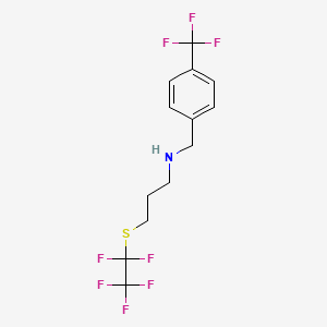 (3-Pentafluoroethylsulfanyl-propyl)-(4-trifluoromethyl-benzyl)-amine