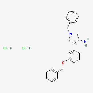 1-Benzyl-4-[3-(benzyloxy)phenyl]-3-pyrrolidinamine dihydrochloride