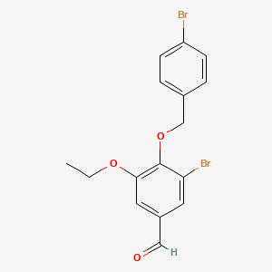 3-Bromo-4-[(4-bromobenzyl)oxy]-5-ethoxybenzaldehyde