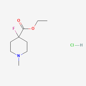 Ethyl 4-fluoro-1-methyl-4-piperidinecarboxylate hydrochloride