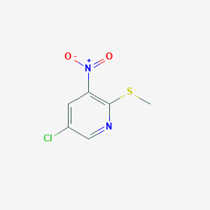 5-Chloro-2-(methylthio)-3-nitropyridine