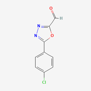 5-(4-Chlorophenyl)-1,3,4-oxadiazole-2-carbaldehyde