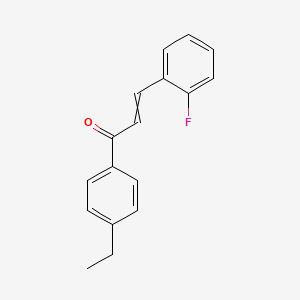 1-(4-Ethylphenyl)-3-(2-fluorophenyl)prop-2-en-1-one