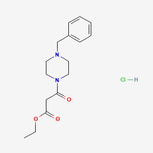 Ethyl 3-(4-benzyl-1-piperazinyl)-3-oxopropanoate hydrochloride