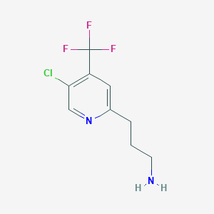 3-(5-Chloro-4-(trifluoromethyl)pyridin-2-yl)propan-1-amine