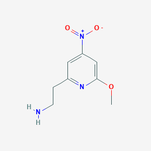 2-(6-Methoxy-4-nitropyridin-2-YL)ethanamine