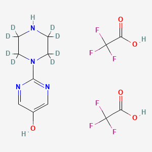 2-(2,2,3,3,5,5,6,6-Octadeuteriopiperazin-1-yl)pyrimidin-5-ol;2,2,2-trifluoroacetic acid