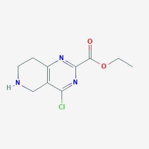 molecular formula C10H12ClN3O2 B14860744 Ethyl 4-chloro-5,6,7,8-tetrahydropyrido[4,3-D]pyrimidine-2-carboxylate 