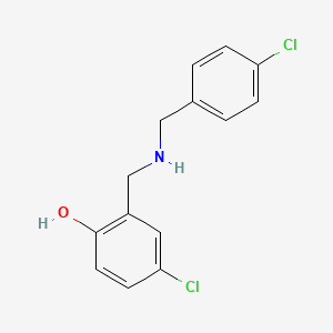 4-Chloro-2-{[(4-chlorobenzyl)amino]methyl}phenol