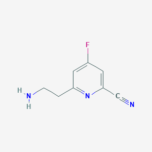 6-(2-Aminoethyl)-4-fluoropyridine-2-carbonitrile