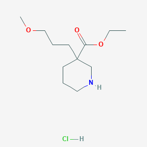 Ethyl 3-(3-methoxypropyl)-3-piperidinecarboxylate hydrochloride