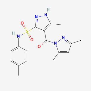 4-[(3,5-dimethyl-1H-pyrazol-1-yl)carbonyl]-3-methyl-N-(4-methylphenyl)-1H-pyrazole-5-sulfonamide