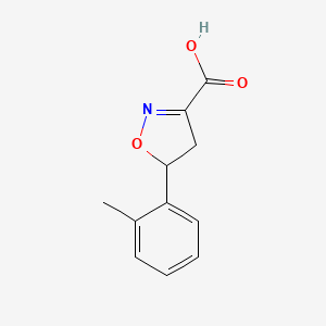 5-2(Methylphenyl)-4,5-dihydro-1,2-oxazole-3-carboxylic acid