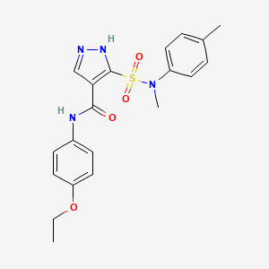 N-(4-ethoxyphenyl)-5-[methyl(4-methylphenyl)sulfamoyl]-1H-pyrazole-4-carboxamide