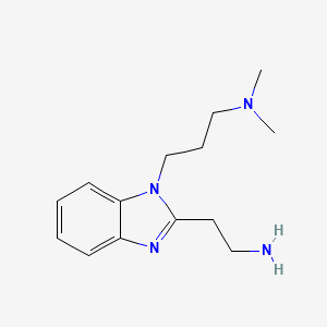 2-{1-[3-(dimethylamino)propyl]-1H-1,3-benzodiazol-2-yl}ethan-1-amine