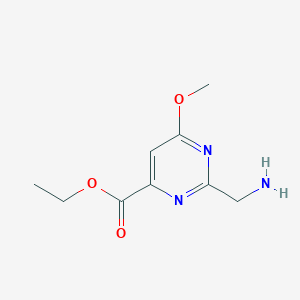 Ethyl 2-(aminomethyl)-6-methoxypyrimidine-4-carboxylate