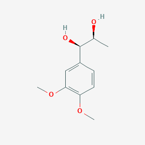 molecular formula C11H16O4 B14860831 (1R,2S)-1-(3,4-dimethoxyphenyl)propane-1,2-diol 