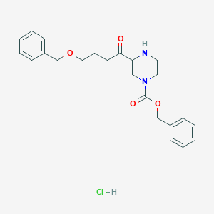 Benzyl 3-[4-(benzyloxy)butanoyl]-1-piperazinecarboxylate hydrochloride