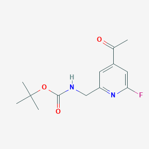 Tert-butyl (4-acetyl-6-fluoropyridin-2-YL)methylcarbamate