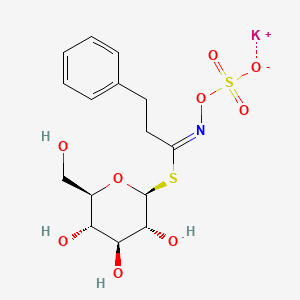 potassium;[(E)-[3-phenyl-1-[(2S,3R,4S,5S,6R)-3,4,5-trihydroxy-6-(hydroxymethyl)oxan-2-yl]sulfanylpropylidene]amino] sulfate