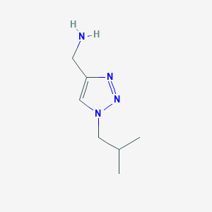 molecular formula C7H14N4 B14860868 [1-(2-Methylpropyl)-1H-1,2,3-triazol-4-YL]methanamine 