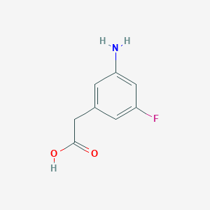 molecular formula C8H8FNO2 B14860874 (3-Amino-5-fluorophenyl)acetic acid 