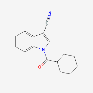 1-(cyclohexylcarbonyl)-1H-indole-3-carbonitrile