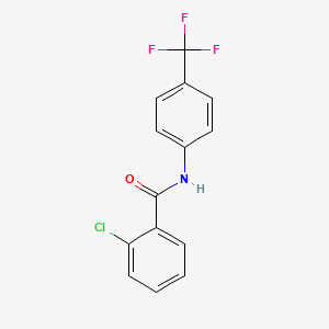 molecular formula C14H9ClF3NO B14860910 2-chloro-N-[4-(trifluoromethyl)phenyl]benzamide 