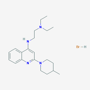 N',N'-Diethyl-N-(2-(4-methylpiperidin-1-yl)quinolin-4-yl)ethane-1,2-diamine hydrobromide