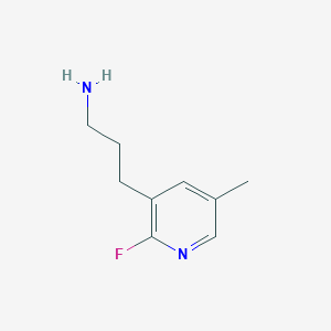 3-(2-Fluoro-5-methylpyridin-3-YL)propan-1-amine