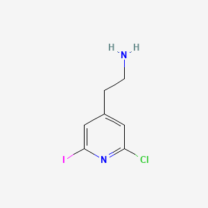 2-(2-Chloro-6-iodopyridin-4-YL)ethanamine