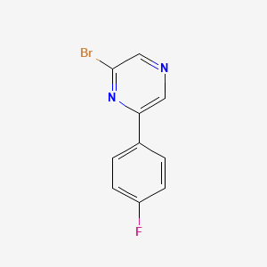 2-Bromo-6-(4-fluorophenyl)pyrazine