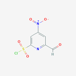 6-Formyl-4-nitropyridine-2-sulfonyl chloride