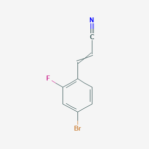 3-(4-Bromo-2-fluorophenyl)prop-2-enenitrile