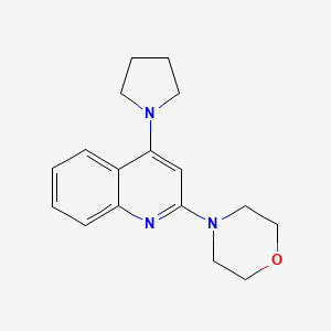 4-(4-(Pyrrolidin-1-yl)quinolin-2-yl)morpholine