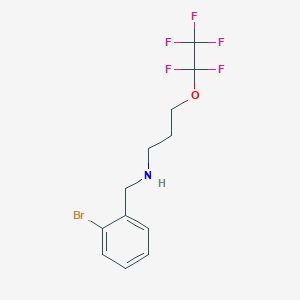 (2-Bromo-benzyl)-(3-pentafluoroethyloxy-propyl)-amine