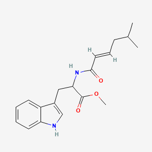 Methyl 3-indol-3-YL-2-(5-methylhex-2-enoylamino)propanoate