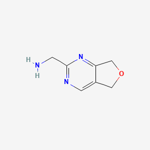 molecular formula C7H9N3O B14861075 5,7-Dihydrofuro[3,4-D]pyrimidin-2-ylmethanamine 